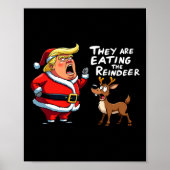 Kerstman Trump, ze eten het rood Poster (Voorkant)