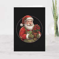 Kerstman Tuinman Poinsettia Kerst Ornament
