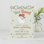 Kerstman twee lief 2e verjaardagsfeest kaart (Staand voorkant)