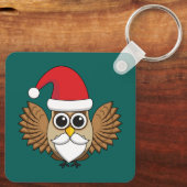 Kerstman Uil Sleutelhanger (Achterkant)