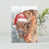Kerstman uit Buffalo Feestdagenkaart (Staand voorkant)