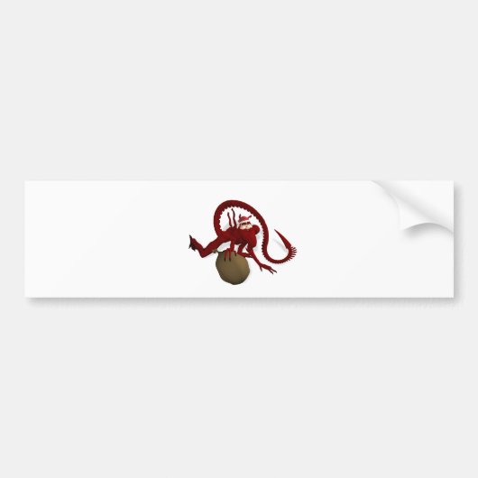 Kerstman uit de buitenruimte bumpersticker (Voorkant)