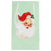 Kerstman uit de jaren vijftig klein cadeauzakje (Voorkant)