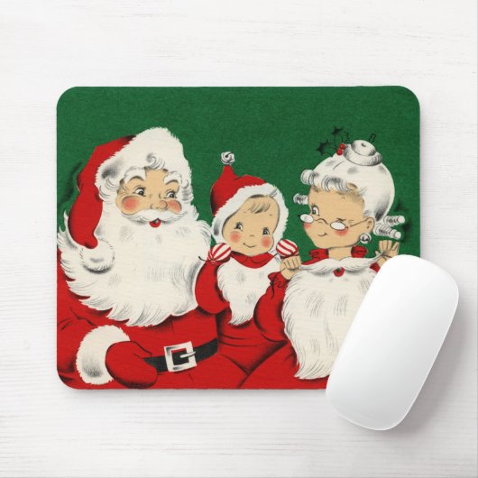 kerstman uit de kerstfamilie Mousepad Muismat (Met muis)