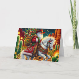 Kerstman uit het Zuidwesten brengt cadeaus op een  Feestdagen Kaart