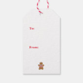 Kerstman Uit Kerstbrood Cadeaubijsluiter Cadeaulabel (Achterkant)