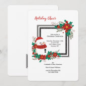 Kerstman Uitnodiging (Voorkant / Achterkant)