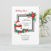 Kerstman Uitnodiging (Staand voorkant)