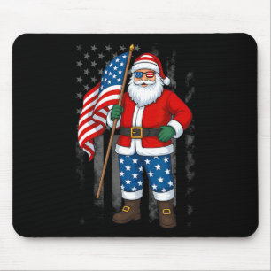 Kerstman Usa Amerikaanse Vlag Kerstmis In Juli Gel Muismat