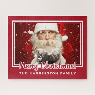 Kerstman / UW FOTO aangepaste naam Kerstmis puzzel