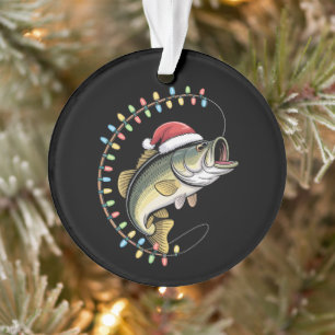 Kerstman Vader Baars Vis Grappig Vissen Visser Ornament