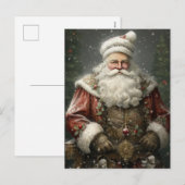 Kerstman Vader Kerst AI Assist Portret Feestdagenkaart (Voorkant / Achterkant)