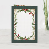  Kerstman Vader Kerst Rendier Decoupage Feestdagen Kaart (Achterkant)