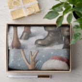  Kerstman Vader Kerst Rendier Decoupage Tissuepapier (Geschenk)