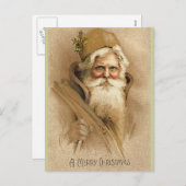  Kerstman / Vader Kerstmis Feestdagenkaart (Voorkant / Achterkant)