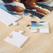 Kerstman Vakantie cacao Legpuzzel (Zijkant)