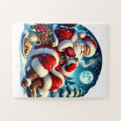Kerstman Vakantie cacao Legpuzzel (Horizontaal)