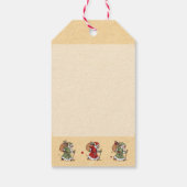 kerstman vakantie cadeau Labels Cadeaulabel (Achterkant)