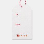 Kerstman Vakantie Cadeautag Cadeaulabel (Achterkant)