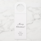 Kerstman Vakantie Flessenhanger (Achterkant)