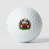 Kerstman Vakantie Golfballen (Voorkant)