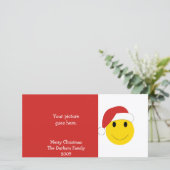 Kerstman Vakantie kaarten en geschenken. (Staand voorkant)