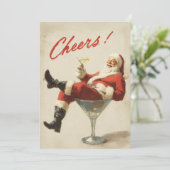 Kerstman Vakantie Kerst Groet Feestdagenkaart (Staand voorkant)