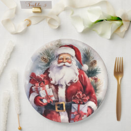 Kerstman Vakantie Papieren Bordje