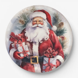 Kerstman Vakantie Papieren Bordje