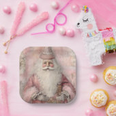 Kerstman Vakantie Papieren Bordje (Feest)