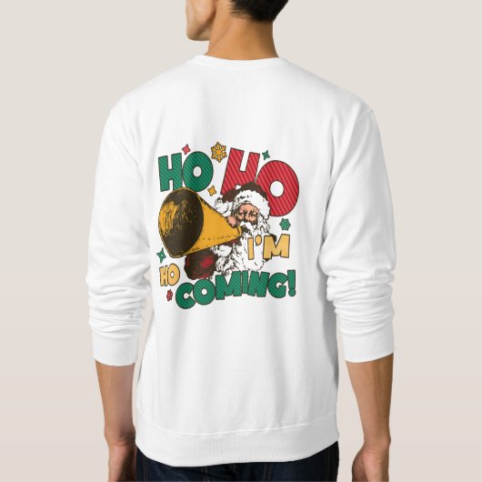 Kerstman Vakantie Sweatshirt - Kerst Unisex (Achterkant)