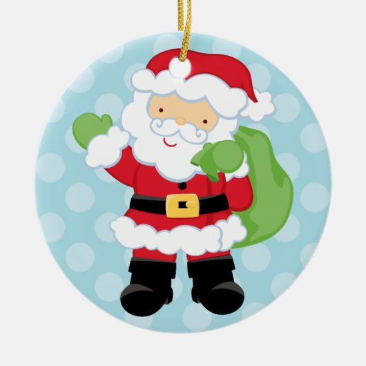 kerstman | Vakantievorming Keramisch Ornament (Voorkant)