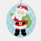 kerstman | Vakantievorming Keramisch Ornament (Links)