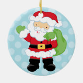 kerstman | Vakantievorming Keramisch Ornament (Achterkant)