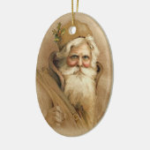 Kerstman van de Oude Wereld 2 Keramisch Ornament (Links)