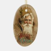 Kerstman van de Oude Wereld 2 Keramisch Ornament (Rechts)