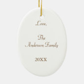 Kerstman van de Oude Wereld 2 Keramisch Ornament (Achterkant)