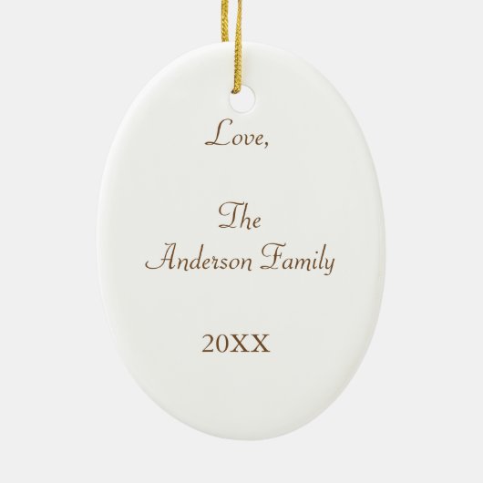 Kerstman van de Oude Wereld 2 Keramisch Ornament (Achterkant)