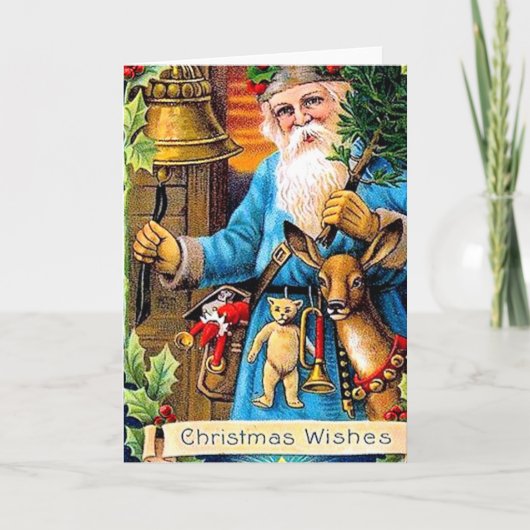  Kerstman van de Oude Wereld Feestdagen Kaart (Voorkant)