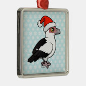 Kerstman van de palmnotengier metalen ornament (Rechts)