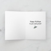 Kerstman van de Schedel van de Suiker van Navidad Feestdagen Kaart (Binnen)