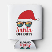 Kerstman van dienst in juli blikjeskoeler (Achterkant)