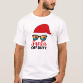 Kerstman van dienst in juli t-shirt (Voorkant)