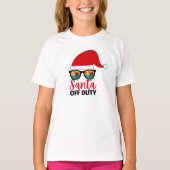 Kerstman van dienst in juli t-shirt (Voorkant)