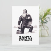 Kerstman van Finland Seizoensgroetekaart Feestdagenkaart (Staand voorkant)