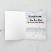 Kerstman van Florida Beach Party - Merry Rockin' Feestdagen Kaart (Binnen)