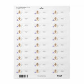 Kerstman van gemberkoek etiket (Full Sheet)