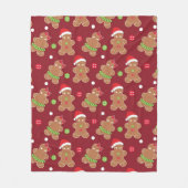 Kerstman van gemberkoek fleece deken (Voorkant)