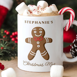 Kerstman van gemberkoek Persoonlijke naam Kerstmis Koffiemok