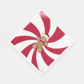 Kerstman van gemberkoek servet (Hoek)